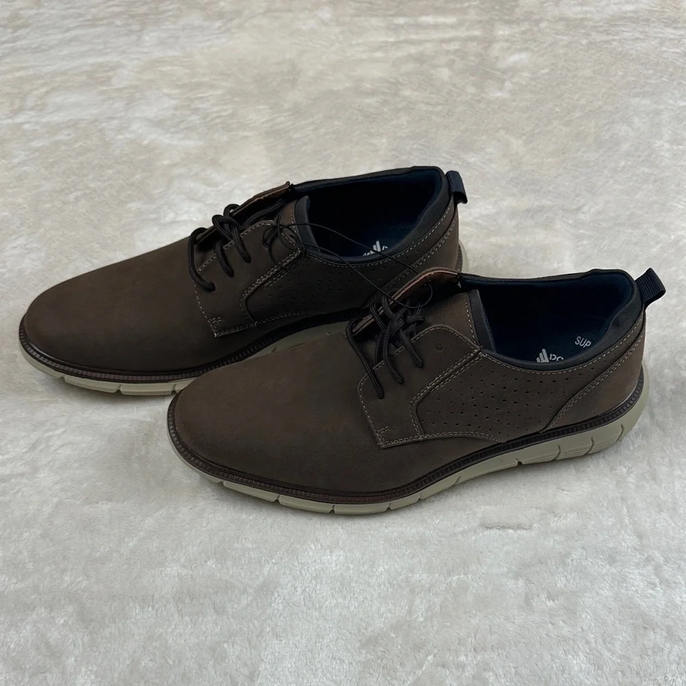 Dockers Brown Men's Oxfords with Black Accents‎ Fontera 24 NIB